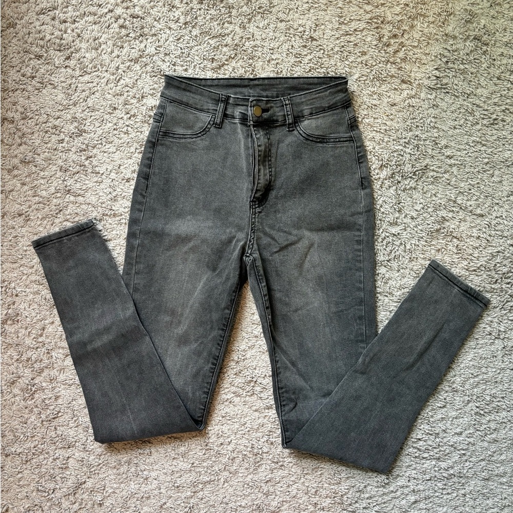 Women’s Dark Grey Skinny Jeans